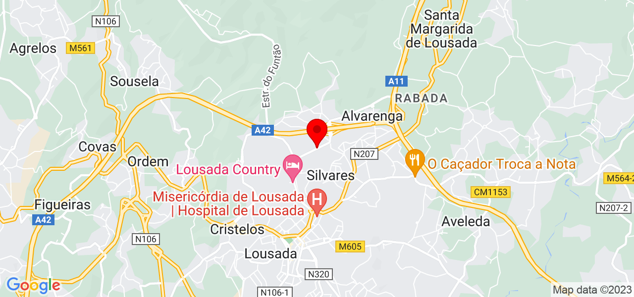 Recome&ccedil;ar - Paula Magalh&atilde;es - Porto - Lousada - Mapa