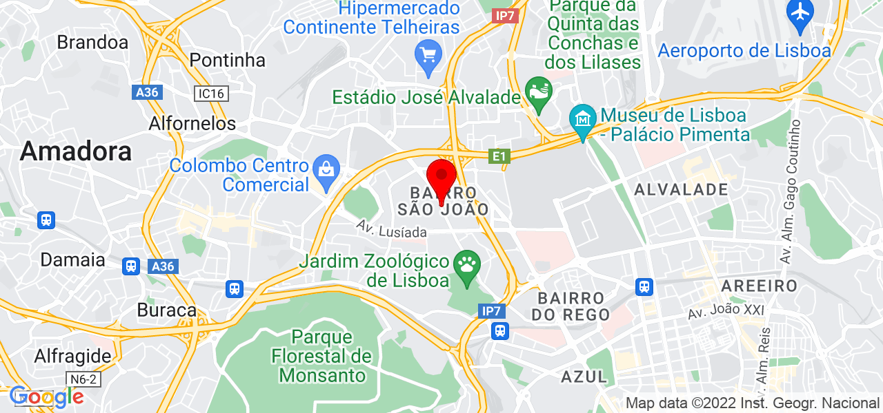 Tetyana Oliynyk - Lisboa - Lisboa - Mapa