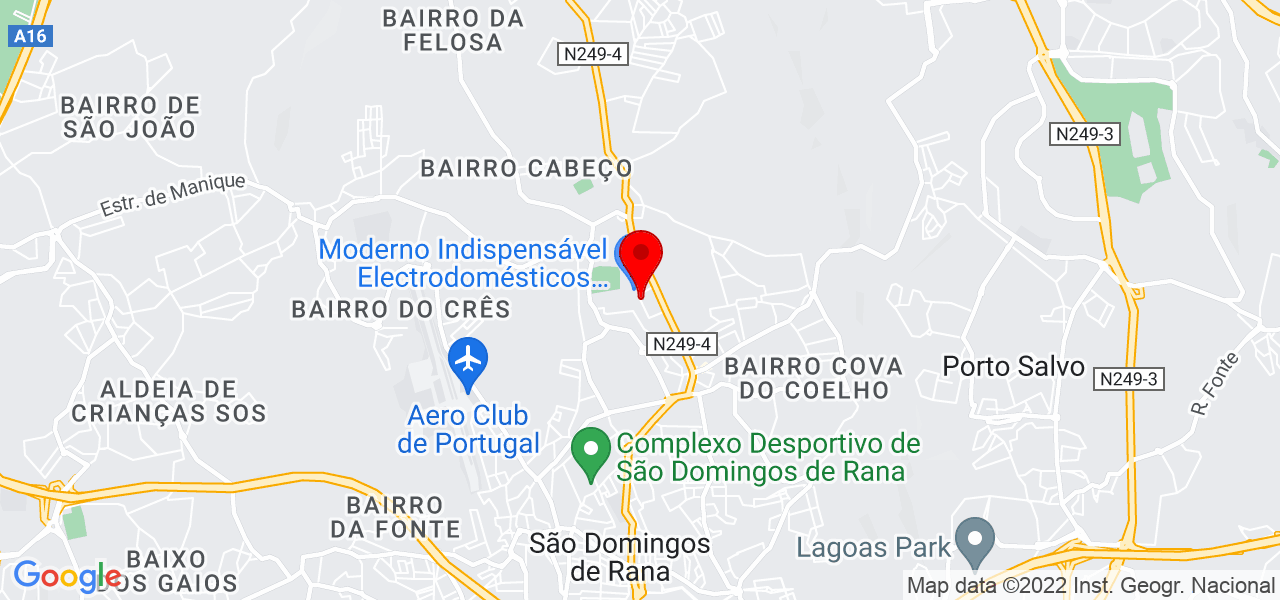 Amadeu Antunes - Lisboa - Cascais - Mapa
