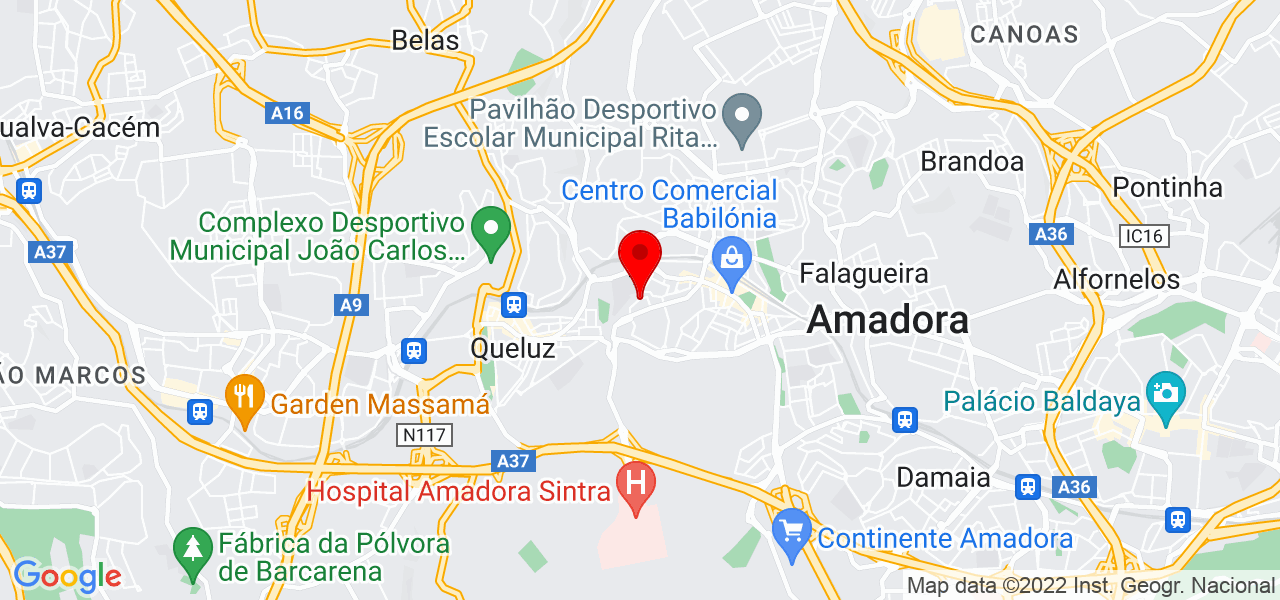 Susana Santos - Lisboa - Amadora - Mapa