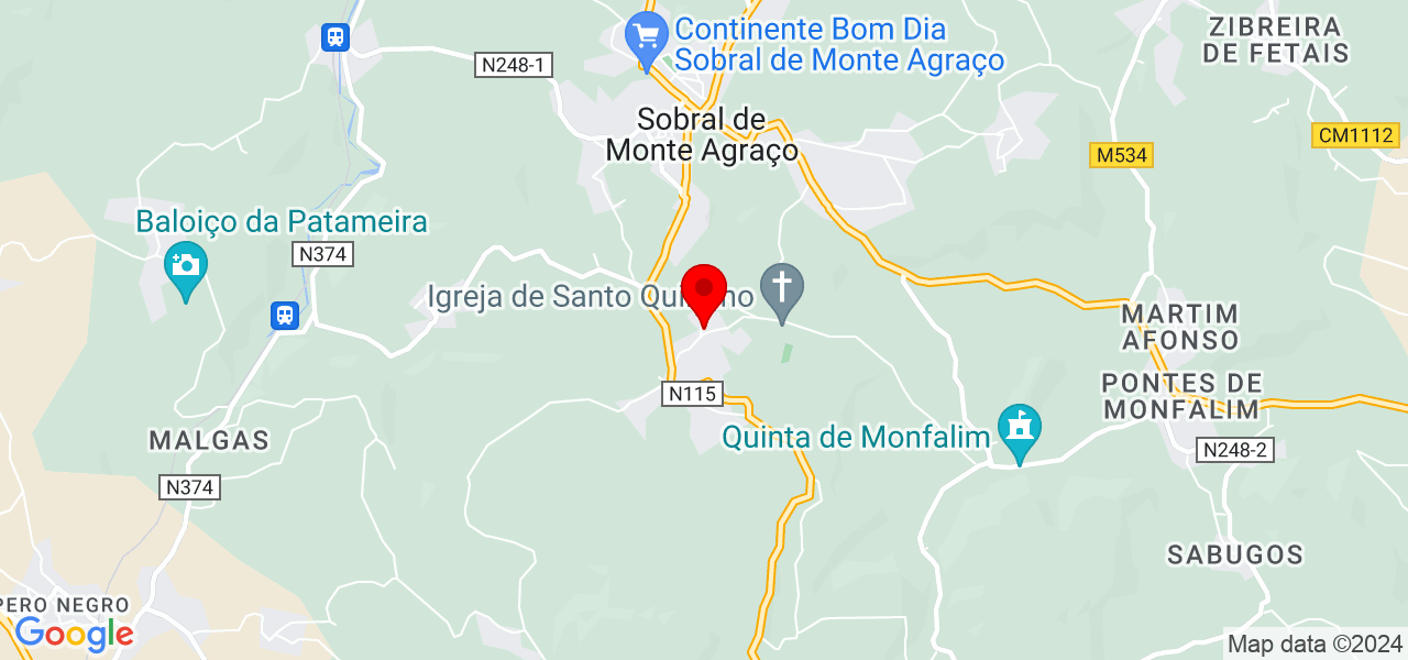 Gisele Ferreira - Lisboa - Sobral de Monte Agraço - Mapa
