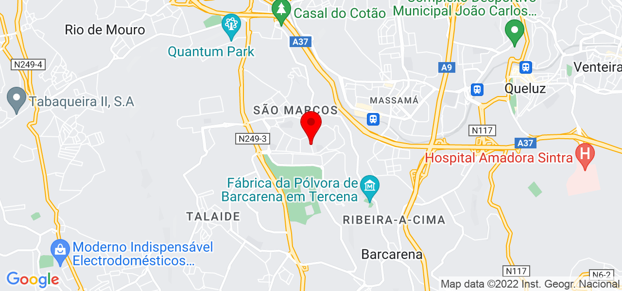 Madalena Gaspar - Lisboa - Sintra - Mapa