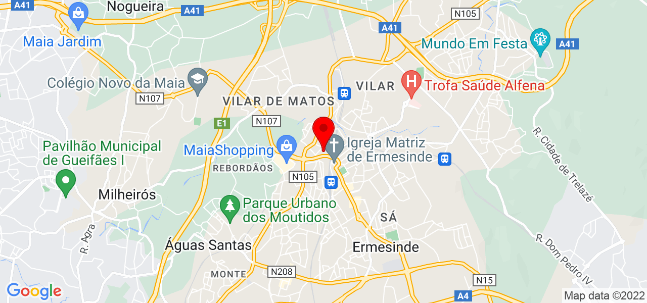 Adelina Francisco - Porto - Valongo - Mapa