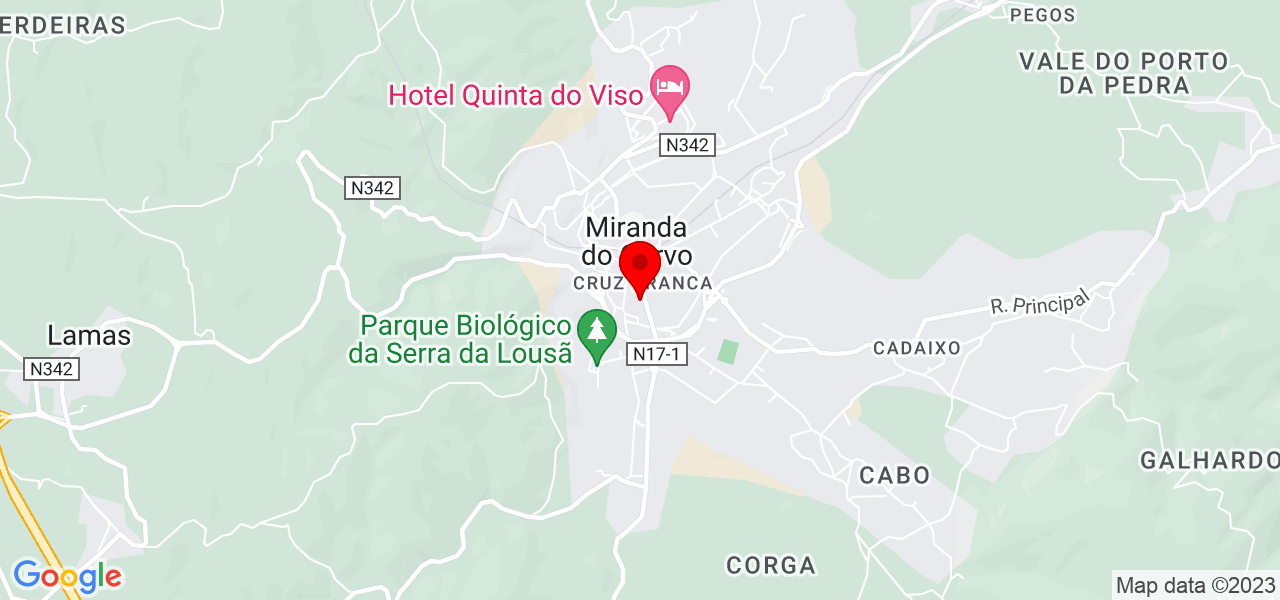 técnico - Coimbra - Miranda do Corvo - Mapa