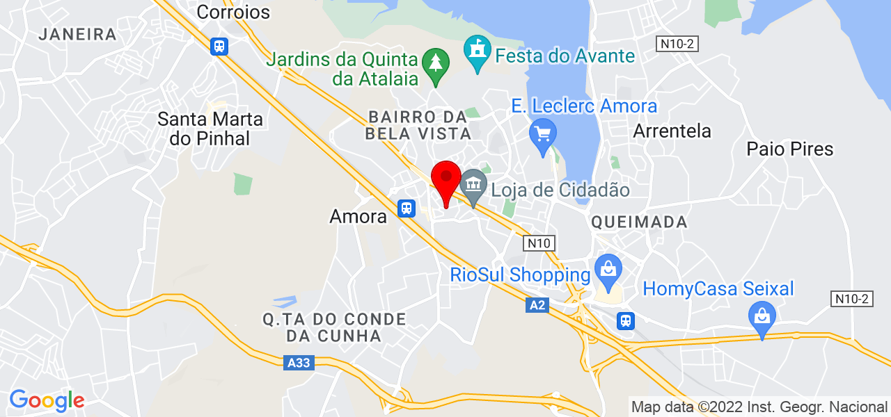 Walace Fernandes - Setúbal - Seixal - Mapa