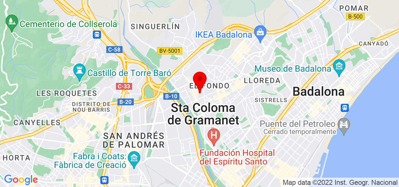 Montajes Dcm - Cataluña - Santa Coloma de Gramenet - Mapa