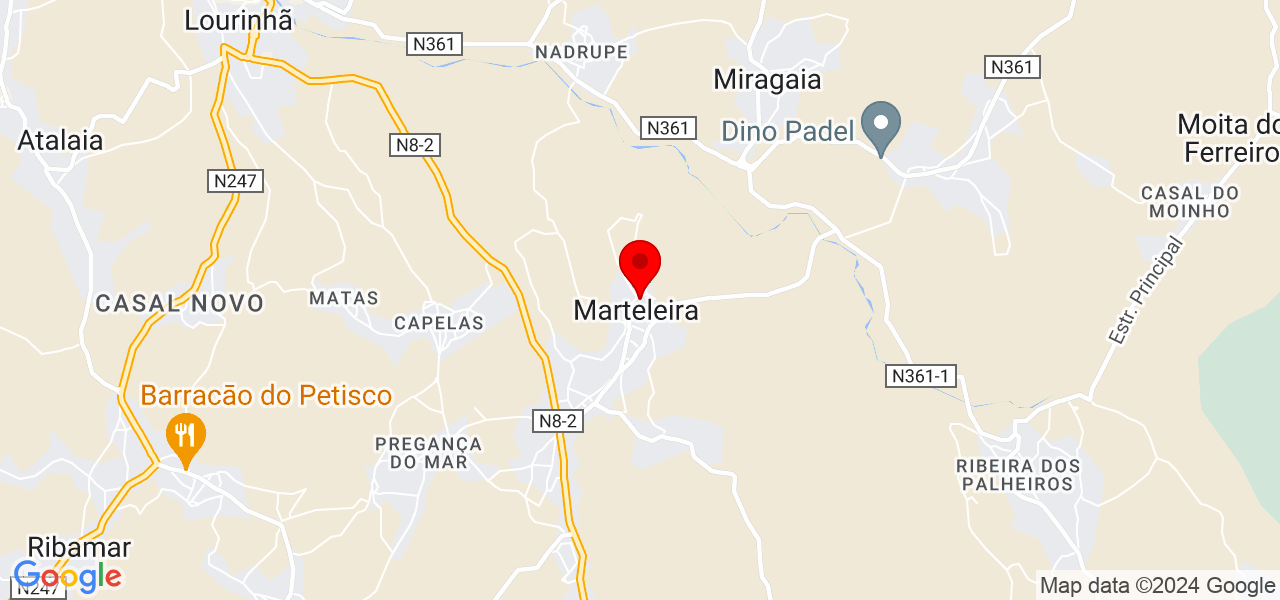 José Campos - Lisboa - Lourinhã - Map