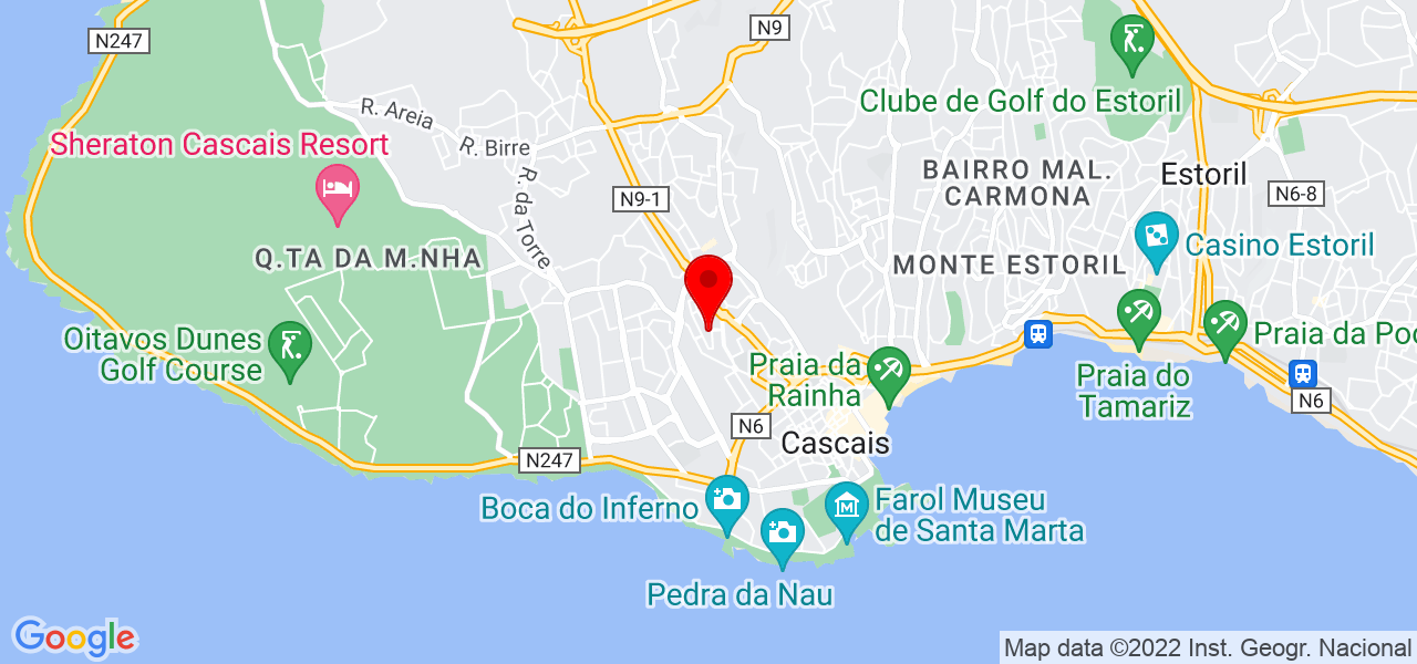 Camila Balbi - Lisboa - Cascais - Mapa
