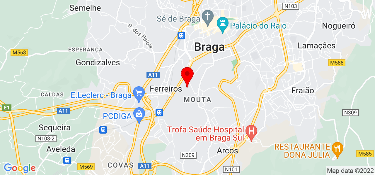 Lara Gonçalves - Braga - Braga - Mapa
