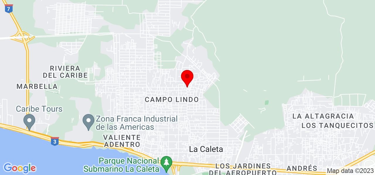 UruDrums - Santo Domingo - La Caleta - Mapa