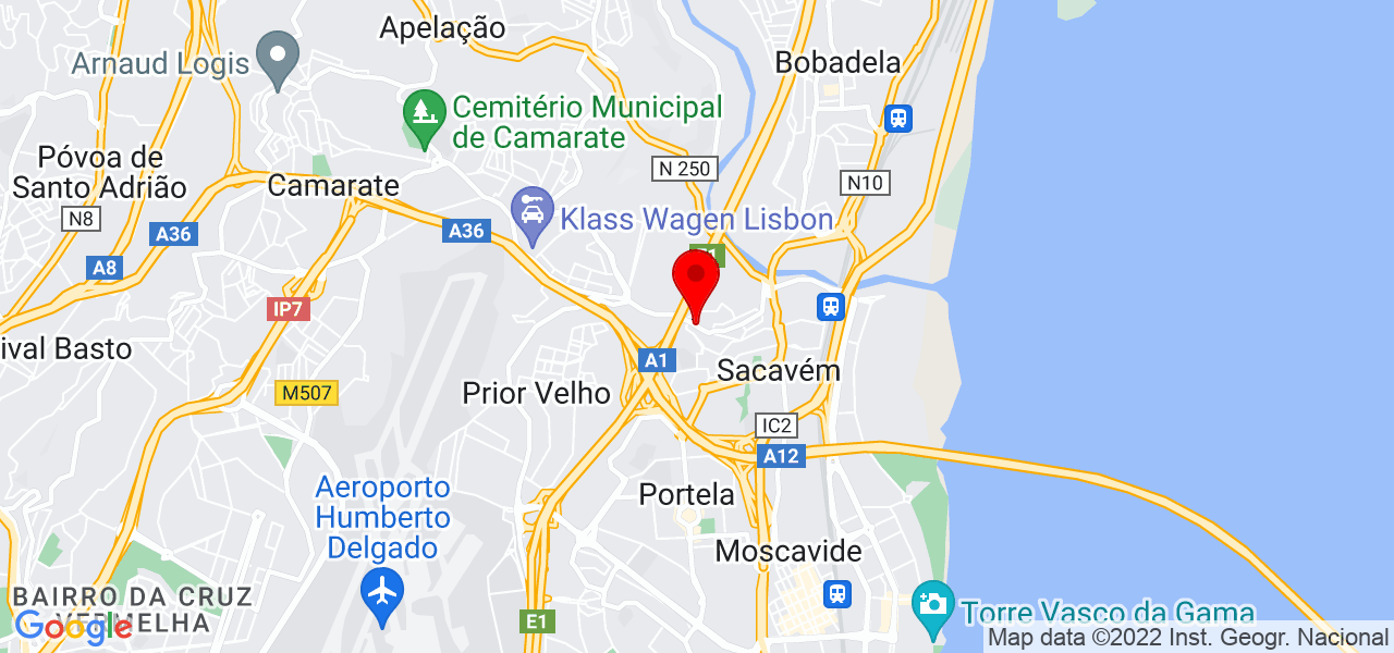 Rosa Mussango Carlos Caputo - Lisboa - Loures - Mapa