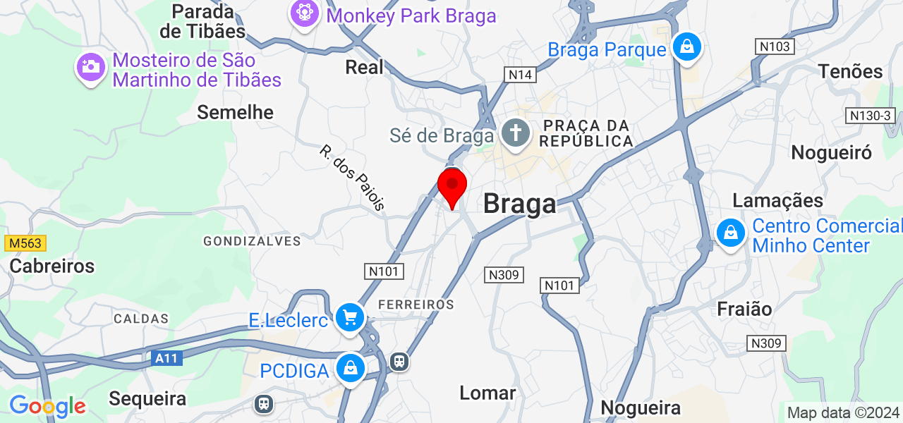 Eduarda Gomes - Braga - Braga - Mapa