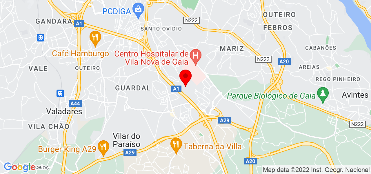 Victor S&eacute;rgio - Porto - Vila Nova de Gaia - Mapa