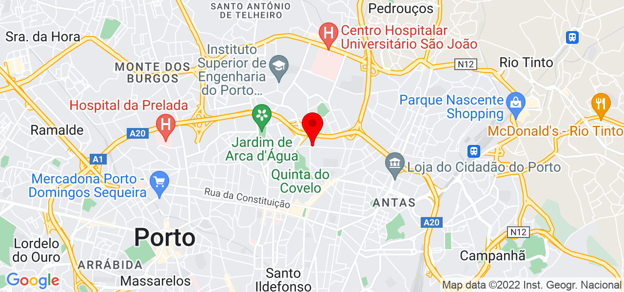 Andr&eacute; Gon&ccedil;alves - Porto - Porto - Mapa