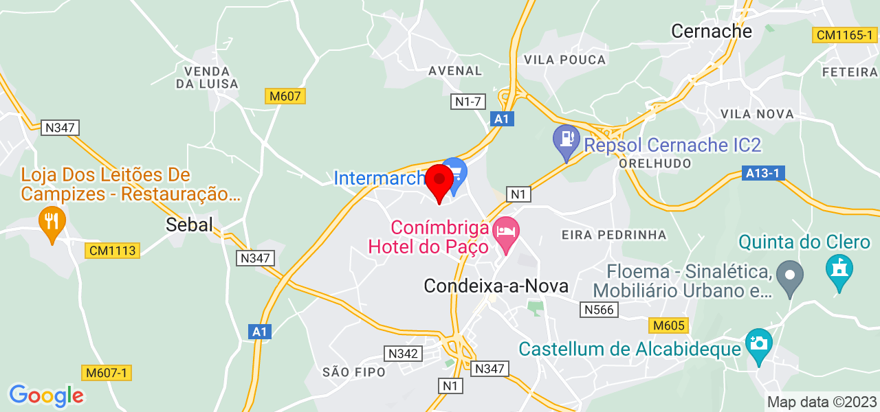 cpl.climatiza&ccedil;&atilde;o de Carlos P.L. - Coimbra - Condeixa-a-Nova - Mapa