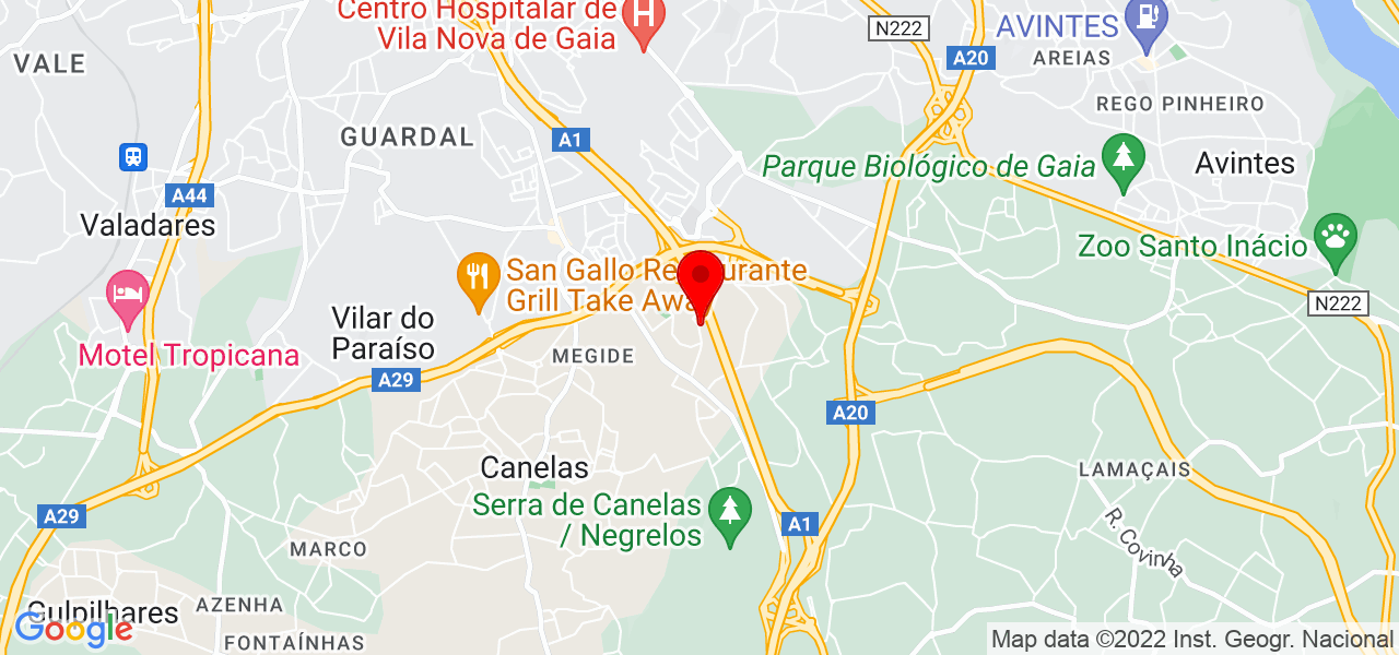 Joaquim Pinto - Porto - Vila Nova de Gaia - Mapa