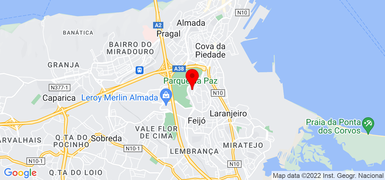 Leandro Ribeiro - Setúbal - Almada - Mapa
