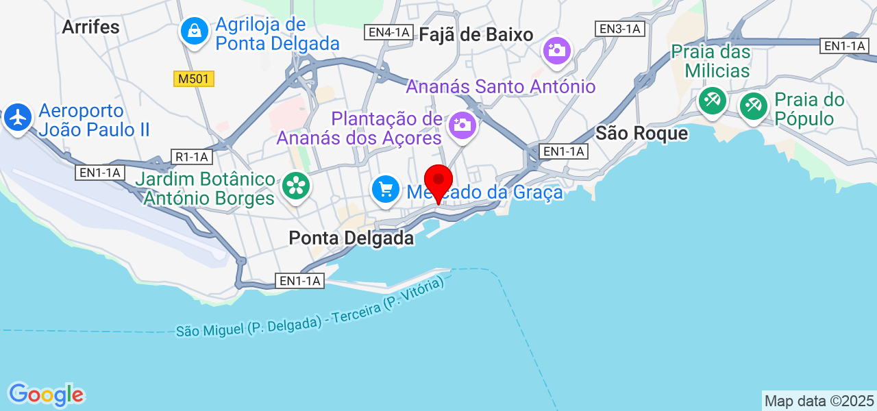 Fernando Fonseca - Açores - Ponta Delgada - Mapa