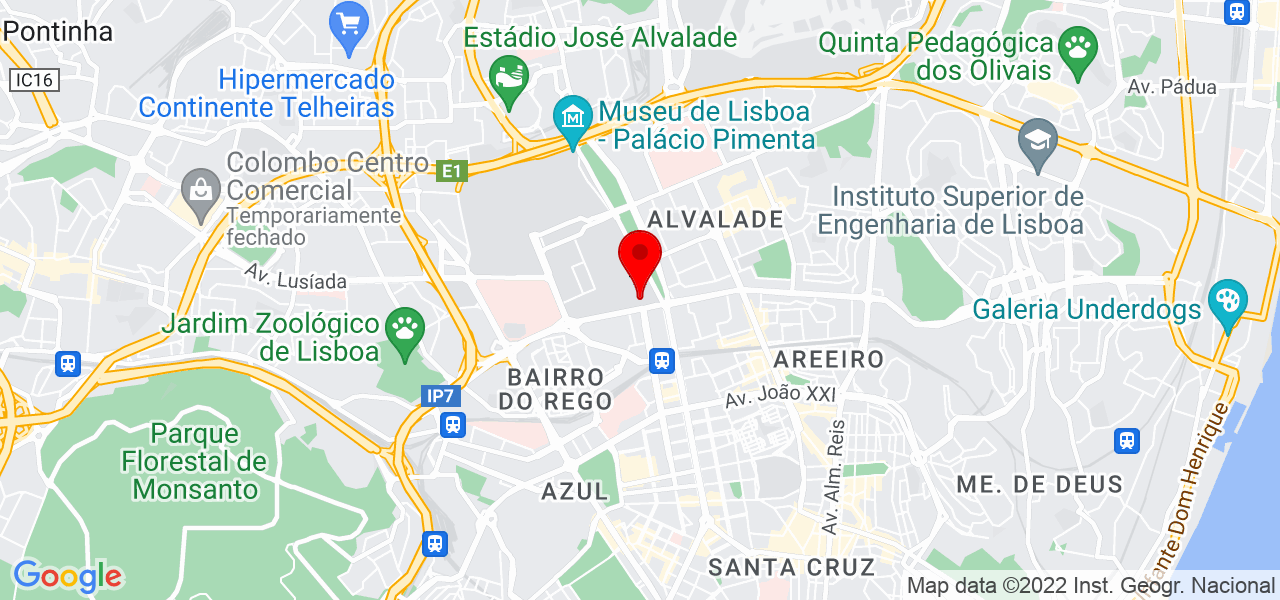 Andr&eacute; Patroc&iacute;nio - Lisboa - Lisboa - Mapa