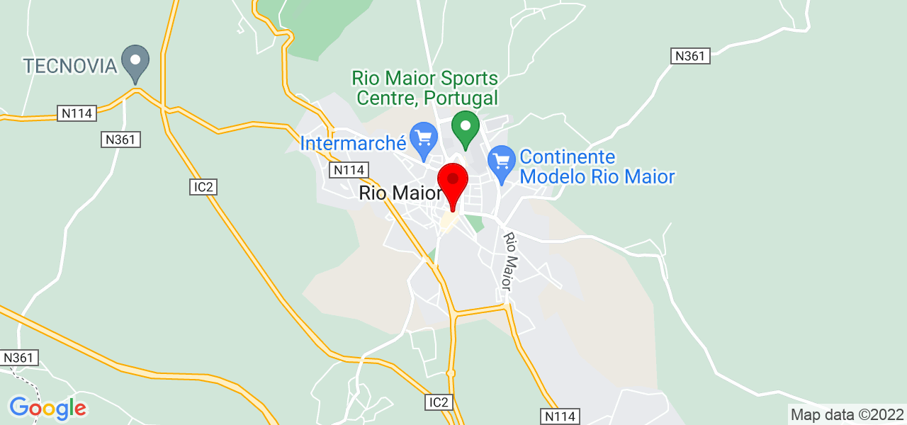 C&eacute;sar Lopes - Santarém - Rio Maior - Mapa