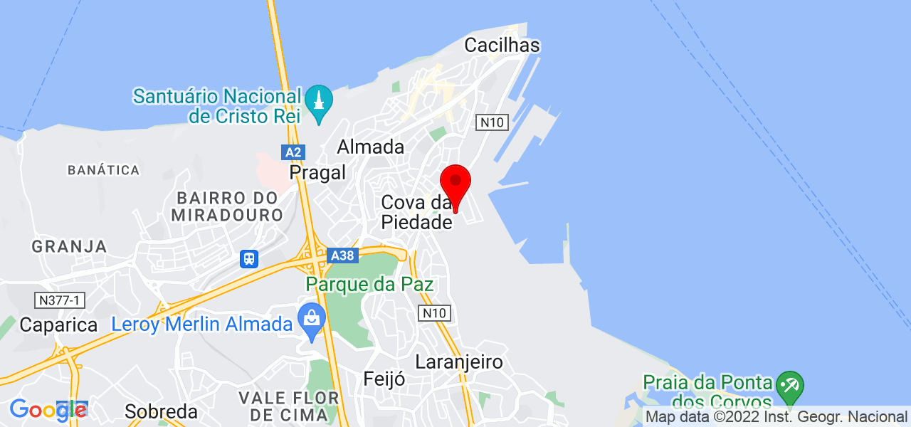 Catarina Mendes - Setúbal - Almada - Map