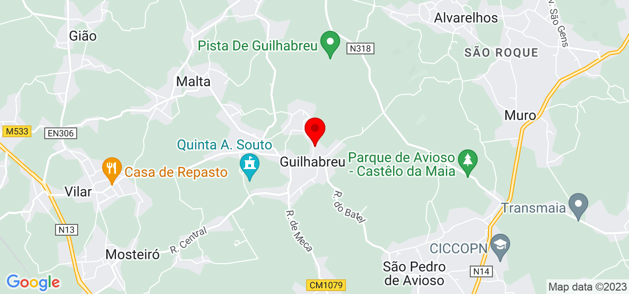 Moreira &amp; Martins - Solu&ccedil;&otilde;es e Obras - Porto - Vila do Conde - Mapa