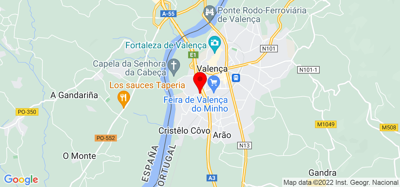 Cuidador, limpieza y obrero - Viana do Castelo - Valença - Mapa