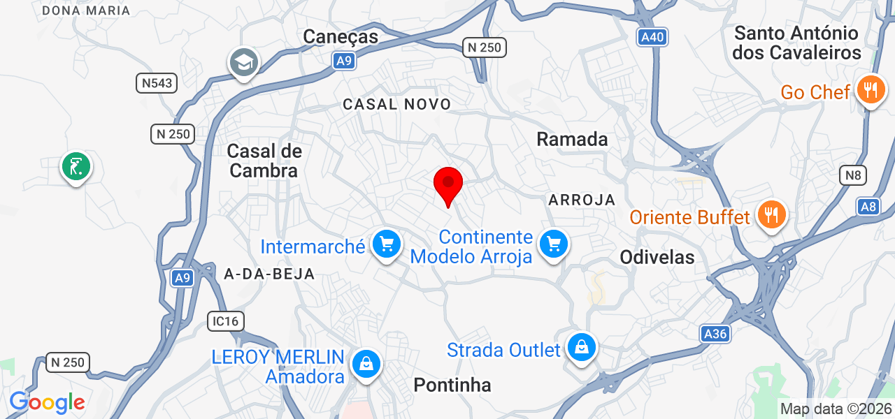 Rafael N&oacute;brega (DJ Raffz) - Lisboa - Odivelas - Mapa