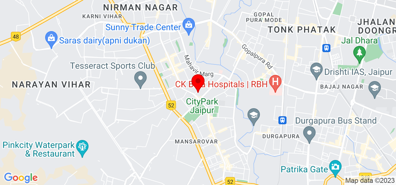 Corvids India - Jaipur - Jaipur - Map