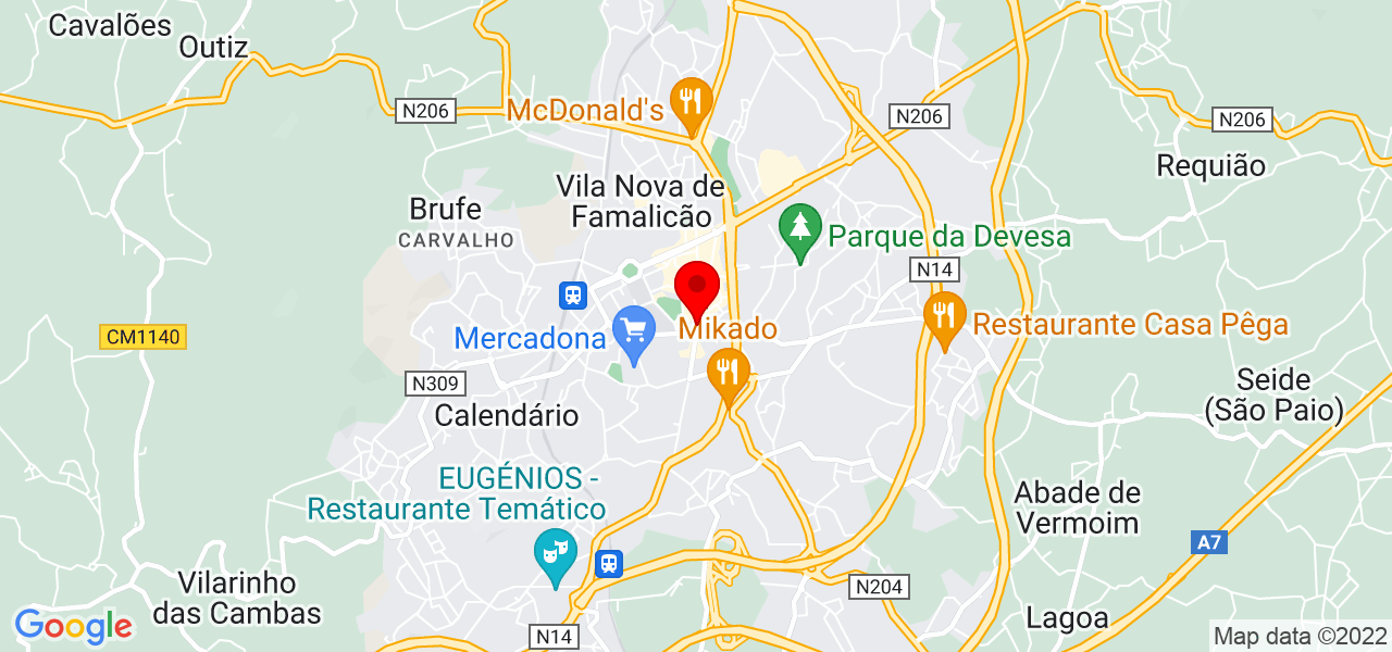 Isabel - Braga - Vila Nova de Famalicão - Mapa