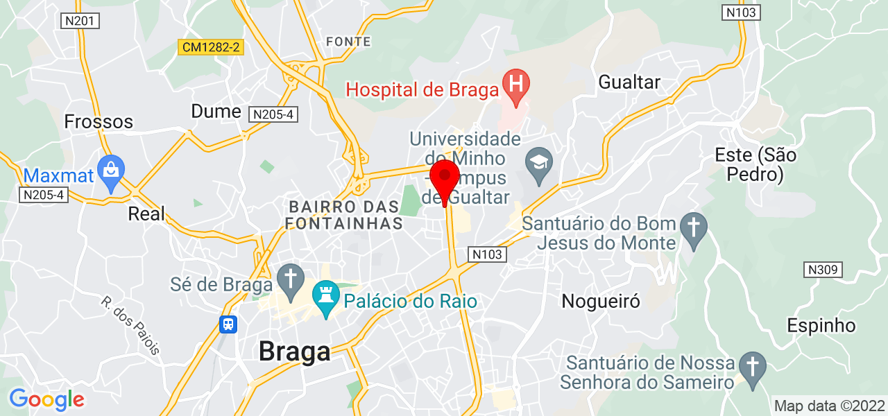 Maria Zelma Santos de Sousa - Braga - Braga - Mapa