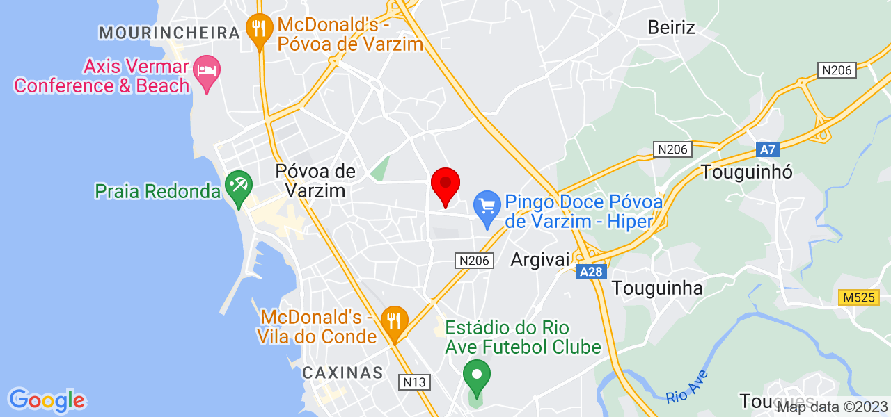 Erica rocha - Porto - Póvoa de Varzim - Mapa