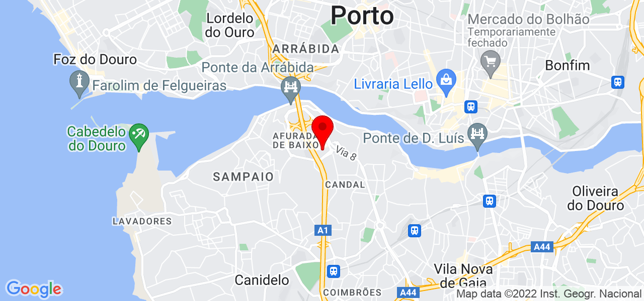 Rita Vilar - Porto - Vila Nova de Gaia - Mapa