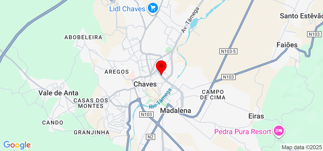 GABI - Vila Real - Chaves - Karte