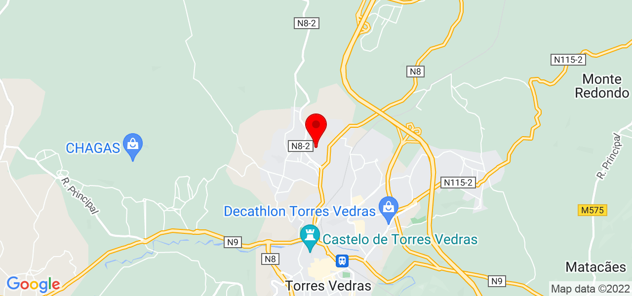 Sueli da Silva - Lisboa - Torres Vedras - Mapa