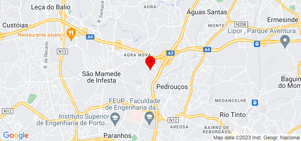 Tain&aacute; farya - Porto - Maia - Mapa