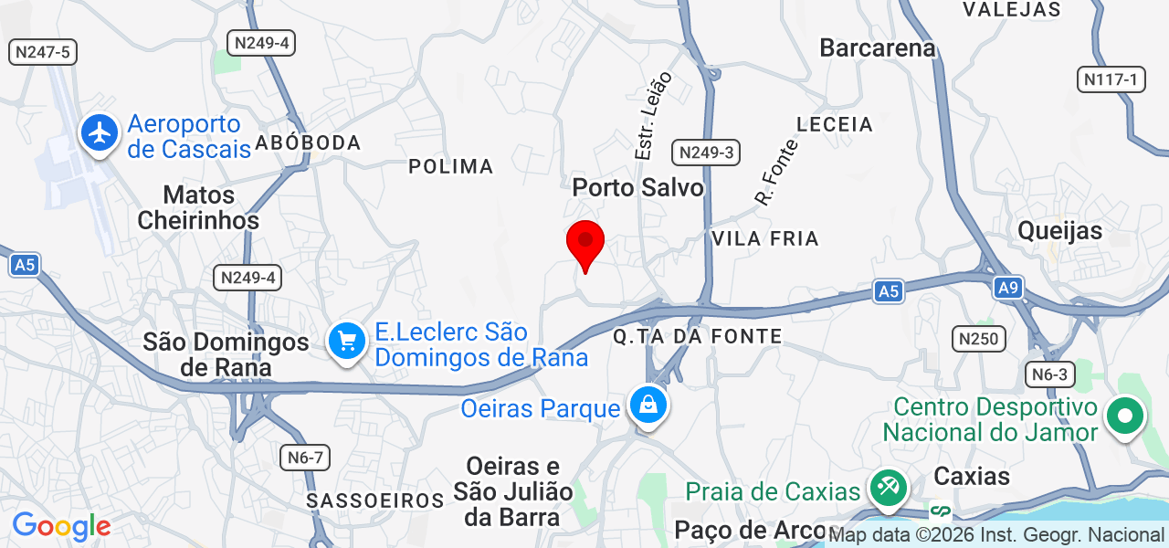 Sandra Costa - Lisboa - Oeiras - Karte