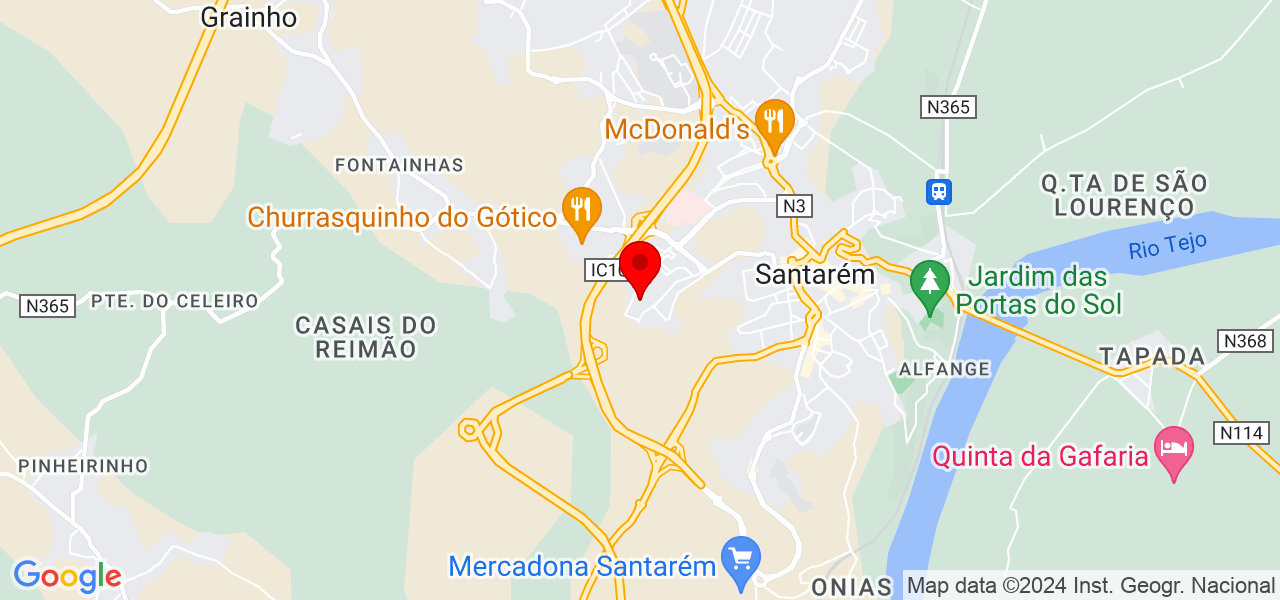 Tiago Higino - Santarém - Santarém - Mapa