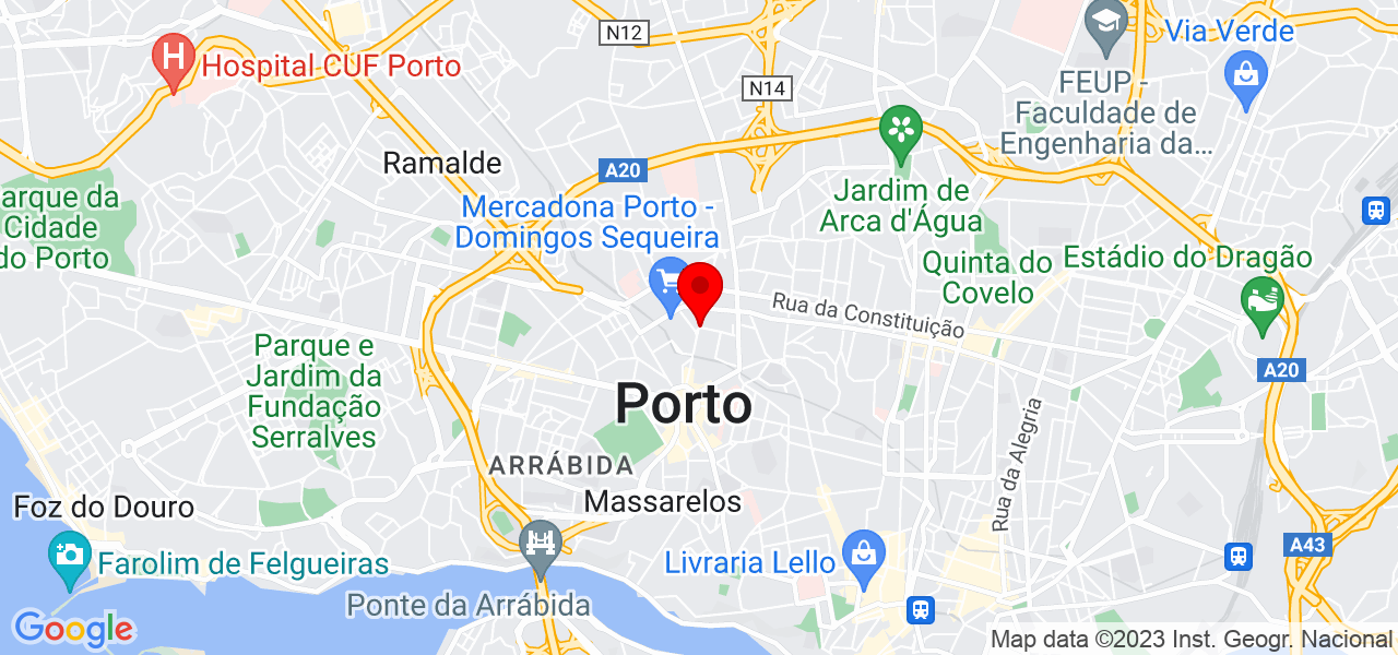 Nuno Guimar&atilde;es - Porto - Porto - Mapa