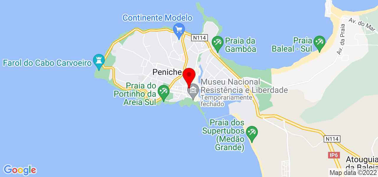 Cl&aacute;udia Correia - Leiria - Peniche - Mapa