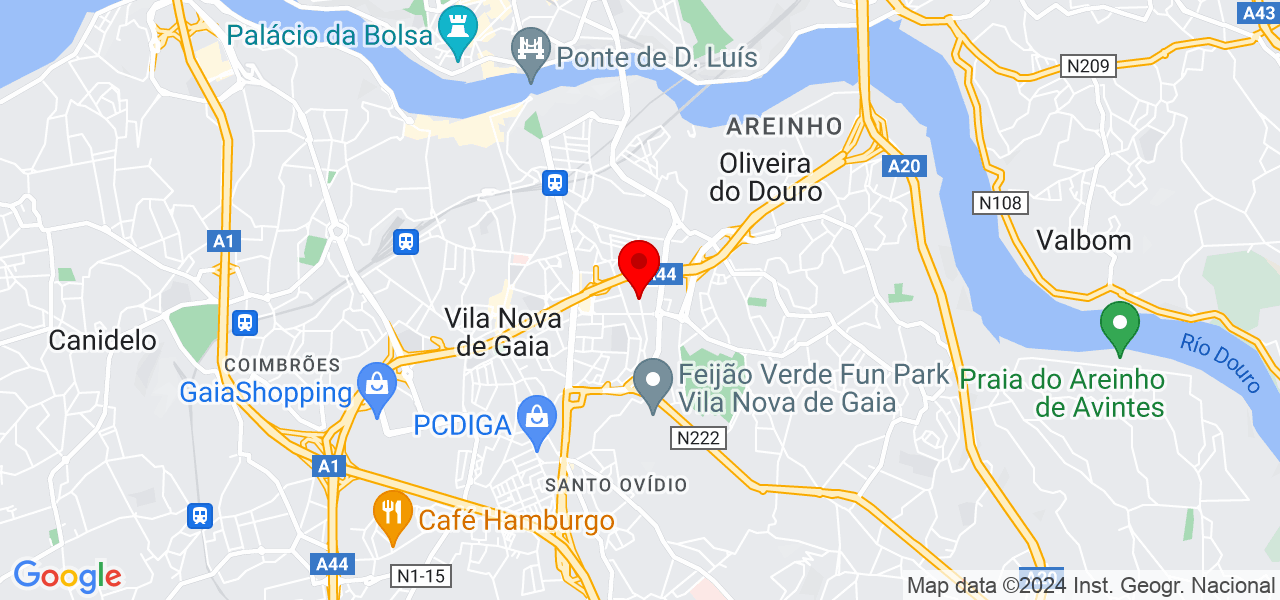 Geovânia - Porto - Vila Nova de Gaia - Mapa