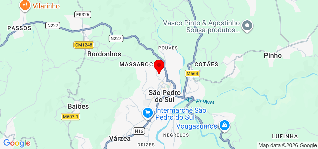 Aline Veloso - Viseu - São Pedro do Sul - Mapa