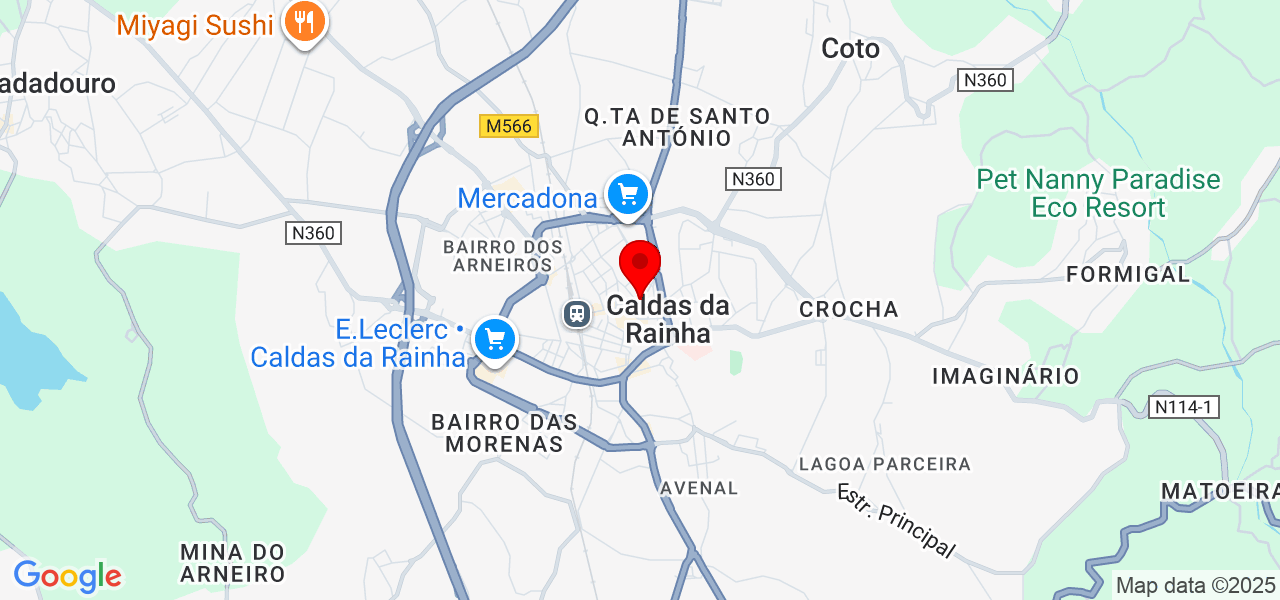 OldNewHouse - Leiria - Caldas da Rainha - Mapa