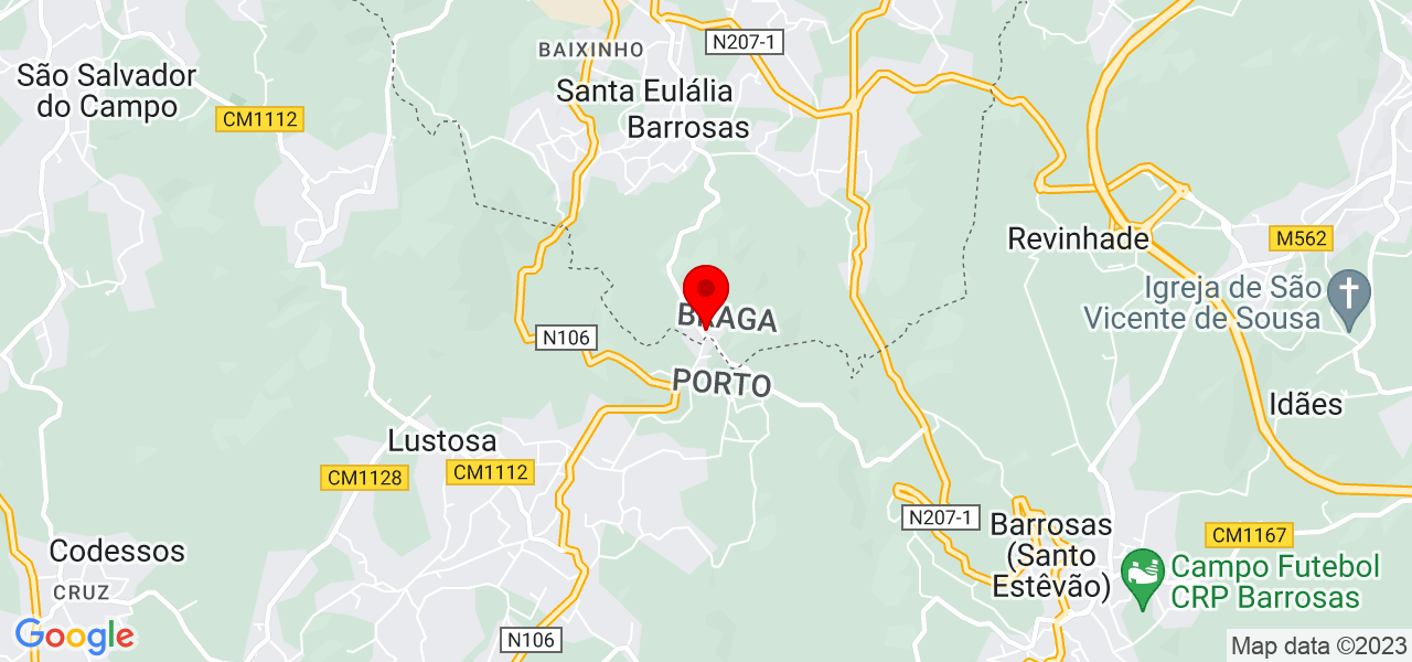 Italo Rocha - Braga - Vizela - Mapa