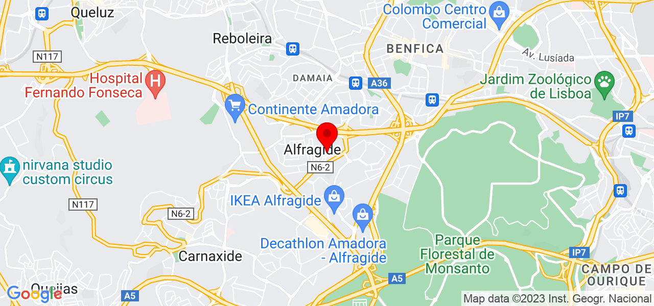 Dj Red Bull - Lisboa - Amadora - Mapa