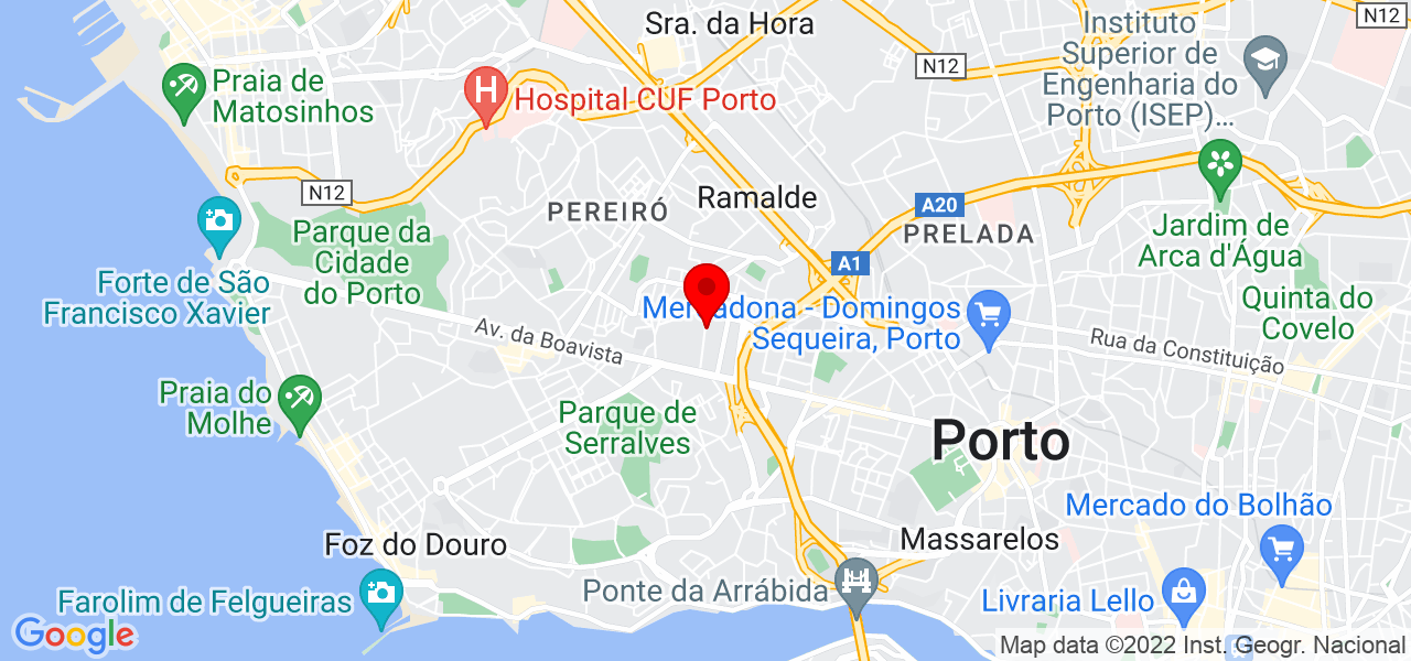 In&ecirc;s - Porto - Porto - Mapa