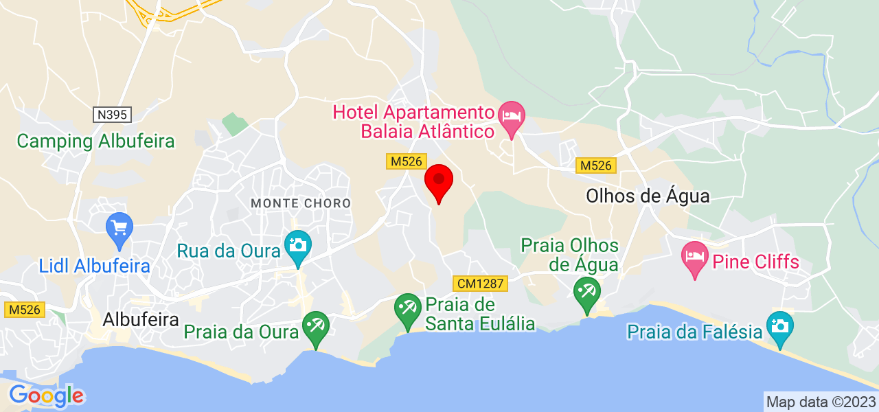 Patricia - Faro - Albufeira - Mapa