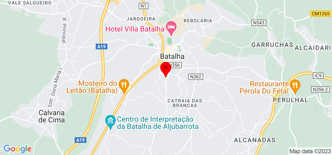 Juan Diniz - Leiria - Batalha - Mapa