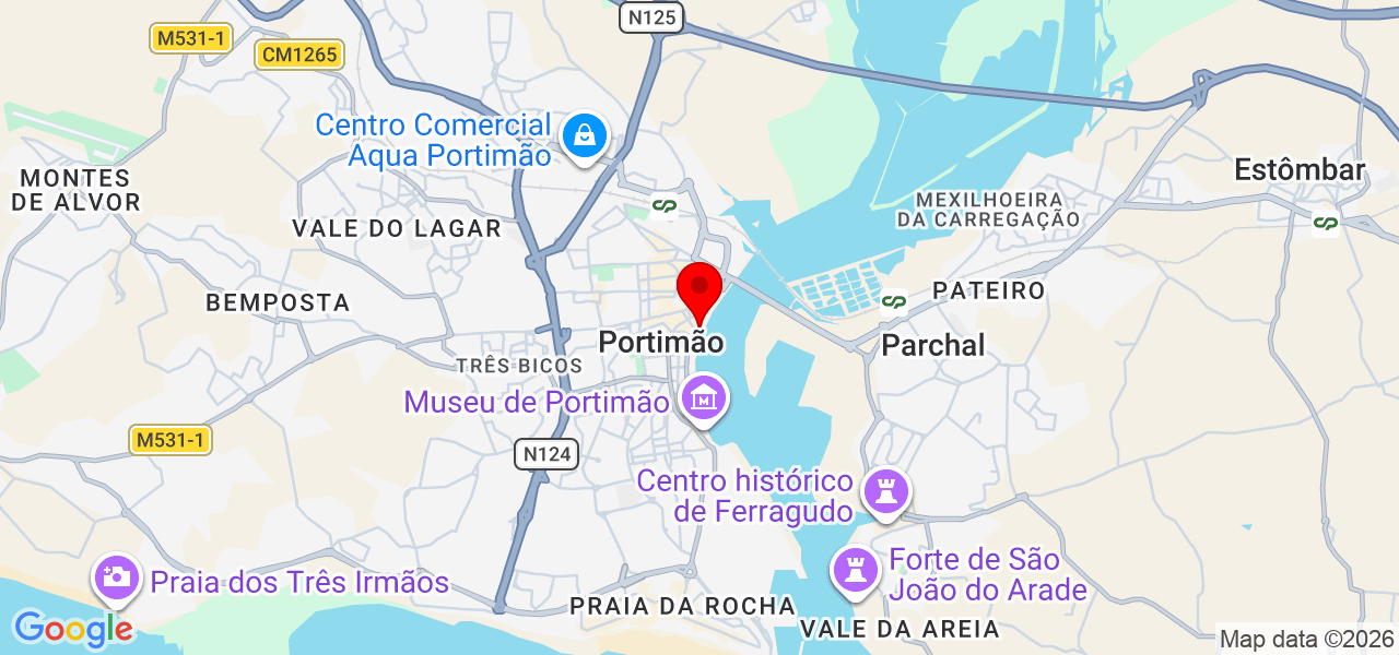 Segmento Mutante - Faro - Portimão - Mapa