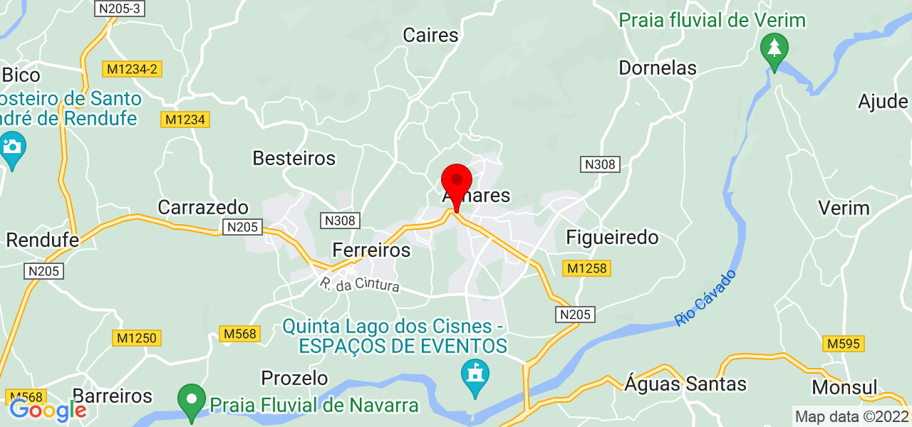 Sandra - Braga - Amares - Mapa